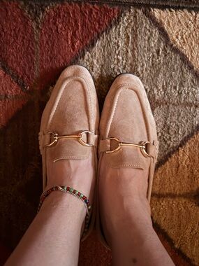 Steve Madden leather Suede Loafers in Taupe